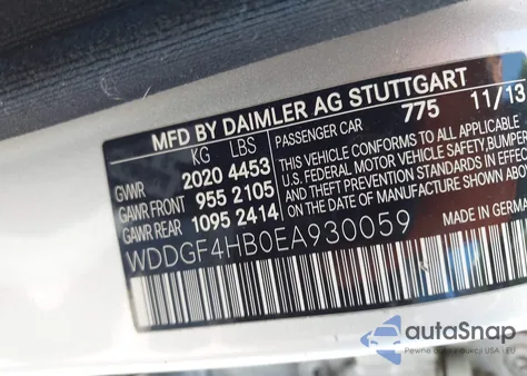 2014 Mercedes-Benz C 250 Sport from USA, damaged, VIN WDDGF4HB0EA930059